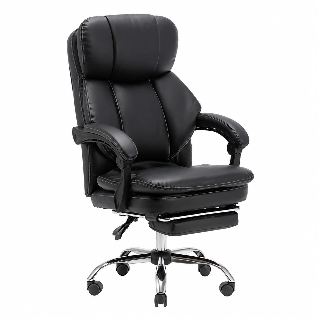 Sedia da Gaming Ergonomica Reclinabile con Poggiapiedi e Cuscino Lombare