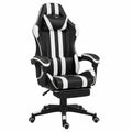 Poltrona Gaming Ergonomica in Similpelle Bicolore con Poggiapiedi