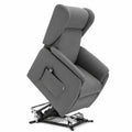 Poltrona Reclinabile Elettrica Firenze con Kit Batteria, Made in Italy, Grigio Grafite