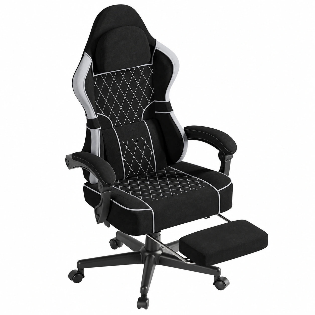 Sedia Gaming Ergonomica Huracan con Massaggio, Poggiatesta e Poggiapiedi