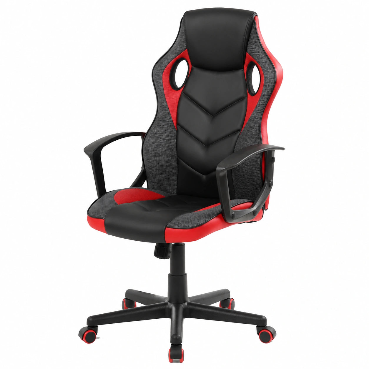 Sedia da Gaming Ergonomica in Eco Pelle, Regolabile e Girevole