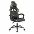 Sedia da Gioco Ergonomica in Ecopelle con Poggiapiedi, Ideale per Ufficio e Sala Giochi, Design Nero e Mimetico