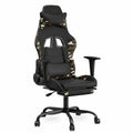 Poltrona gaming ergonomica massaggiante in ecopelle, schienale reclinabile, rotazione a 360°, carico 110 kg, perfetta per ufficio e casa